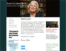 Tablet Screenshot of karenjobes.com